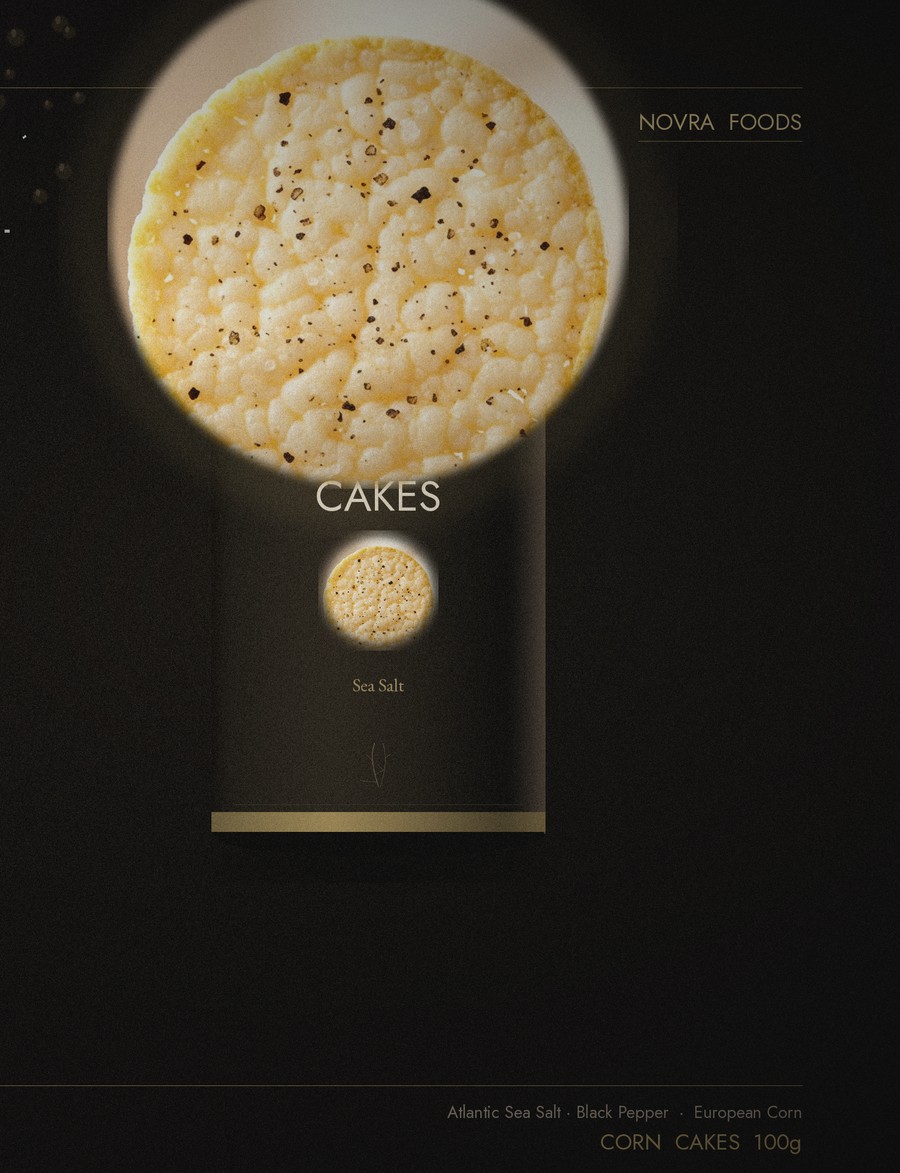 Sea Salt & Black Pepper corn cake