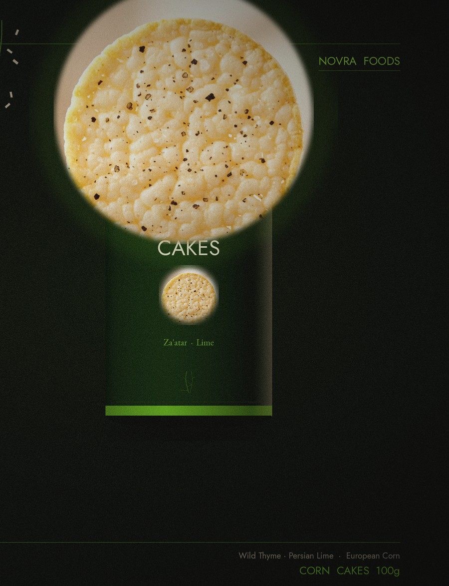 Za'atar & Lime corn cake